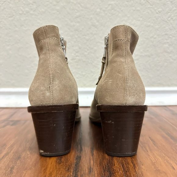 RAG & BONE Razor Booties Zip Up Ankle Boots in Light Sand Leather - Picture 9 of 13